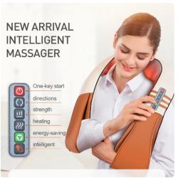Elektrisch Shiatsu nek - en schouder massage kussen - verwarmbaar
