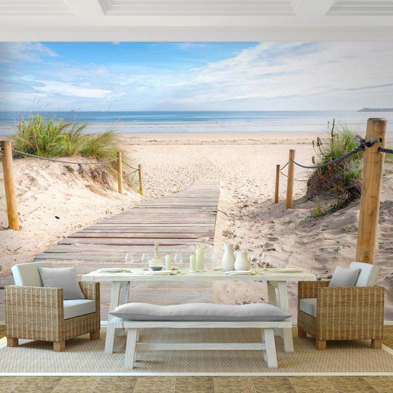 ❤️️️️️️️️ OPRUIMING FOTOBEHANG MUURPOSTER STRAND R 352X250
