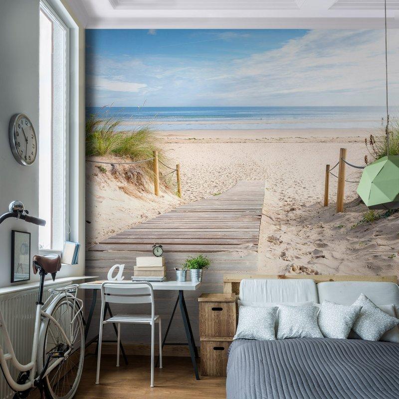 ❤️️️️️️️️ OPRUIMING FOTOBEHANG MUURPOSTER STRAND R 352X250