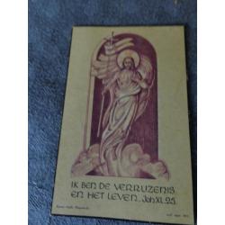 Oude bidprentjes en comunie prentjes van voor 1950.