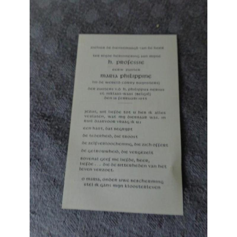 Oude bidprentjes en comunie prentjes van voor 1950.