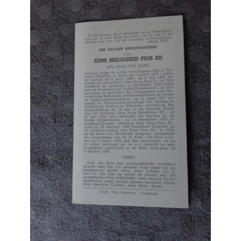 Oude bidprentjes en comunie prentjes van voor 1950