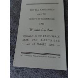 Oude bidprentjes en comunie prentjes van voor 1950..