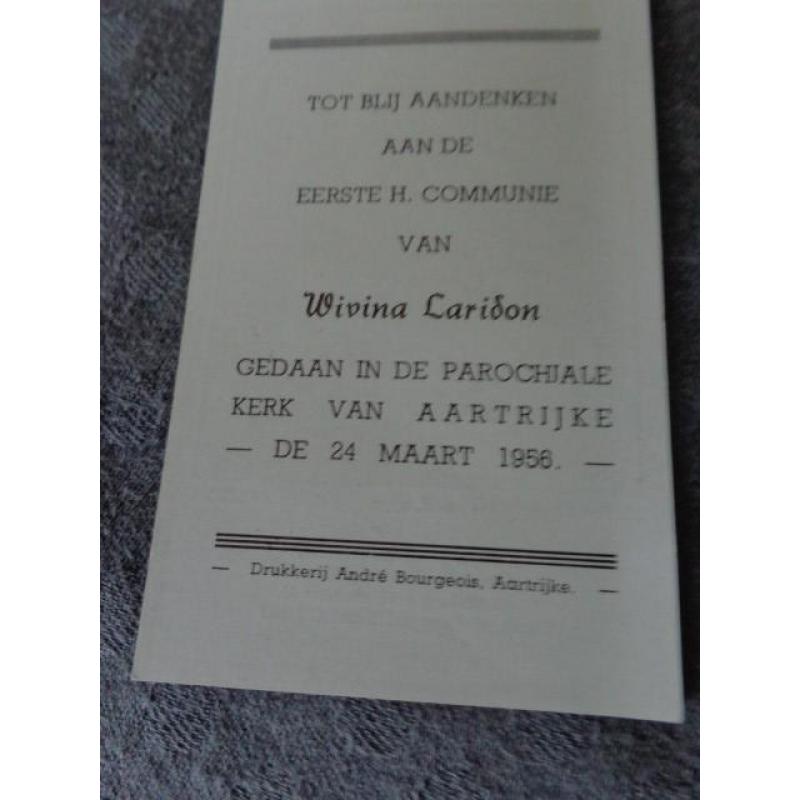 Oude bidprentjes en comunie prentjes van voor 1950..