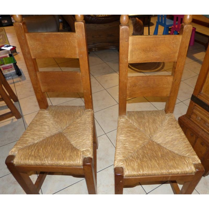6 houten eetkamerstoelen