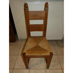 6 houten eetkamerstoelen