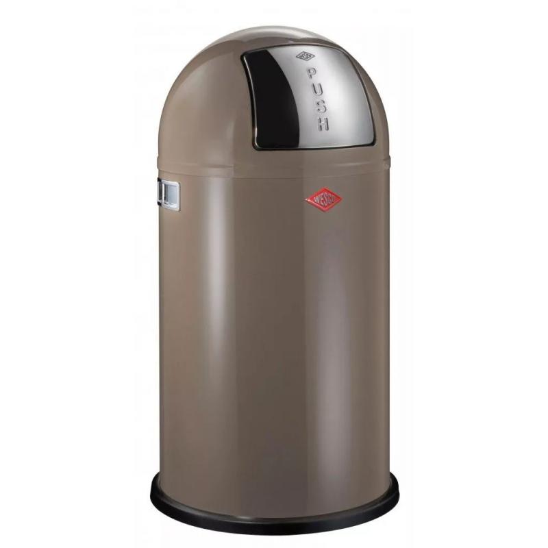 Origineel Wesco Pushboy 50 L kleur warm grijs