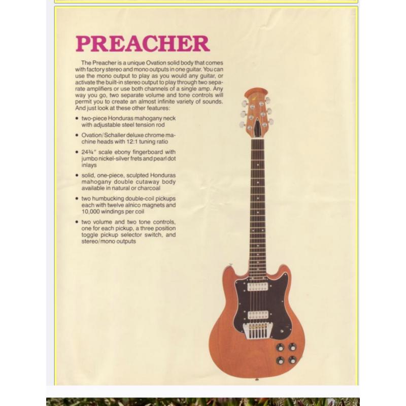 Vintage Ovation Preacher