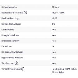 HP Desktop Windows 10 PRO   TOP 27 inch Monitor & ` Vele toebehoren`