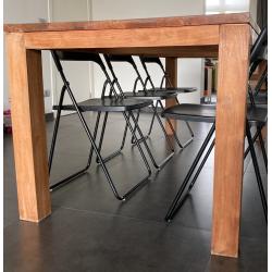Eettafel teak afmetingen 90cm breed, 2m lang en 80cm hoog