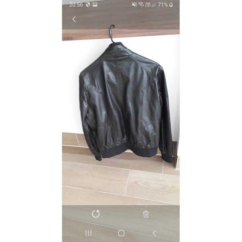 Jack & Jones echt lederen jacket.