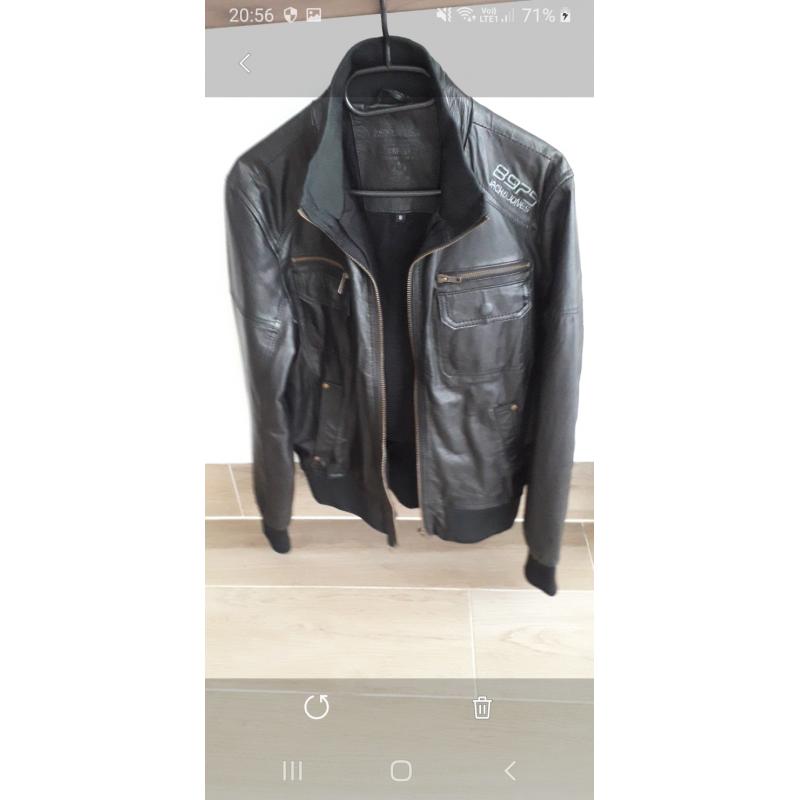 Jack & Jones echt lederen jacket.