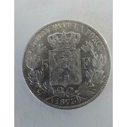 5 belgische frank uit 1873