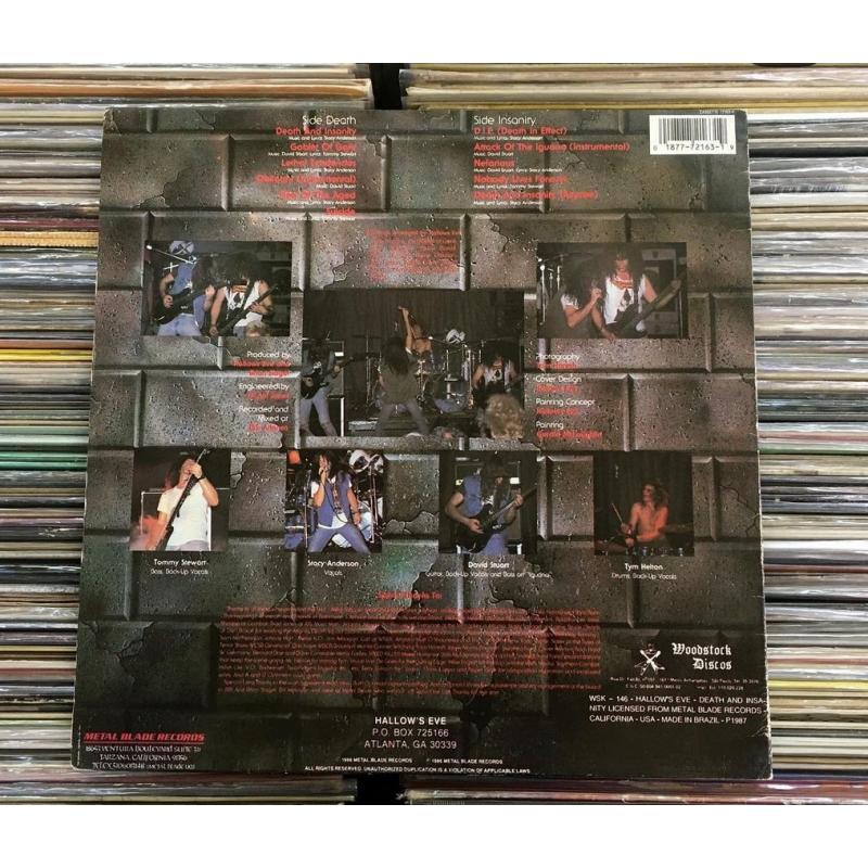 Hallow's Eve Death and Insanity vinyl