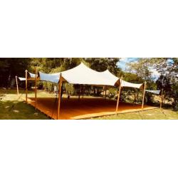 Stretchtent doek 10,5x10 meter, Beige