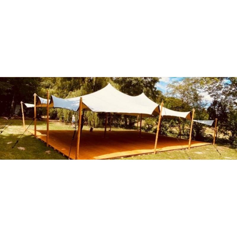 Stretchtent doek 10,5x10 meter, Beige