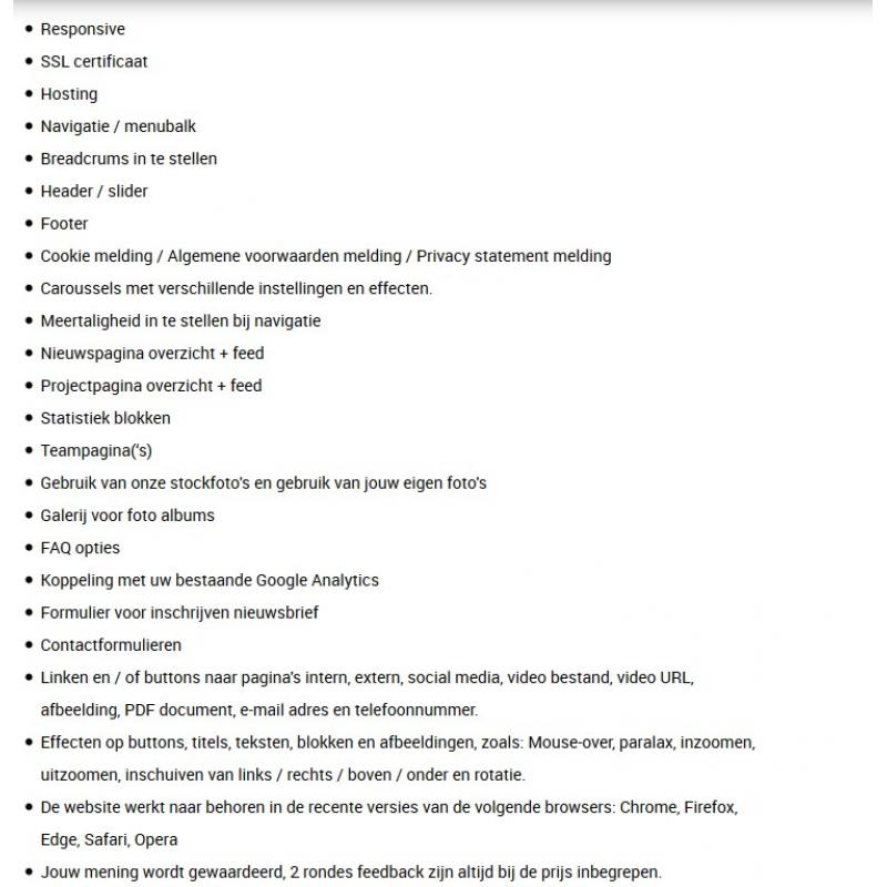 Website laten bouwen! Modern, professioneel, goed geprijsd