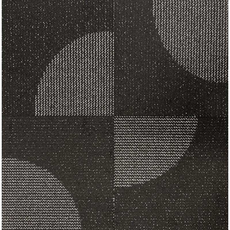 Nieuwe zwart met wit tapijttegels met cirkels