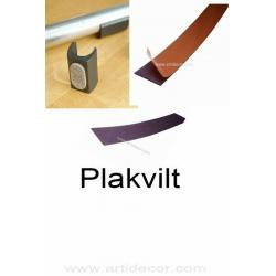 Sterk plakvilt bruin 1 meter