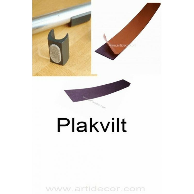 Sterk plakvilt bruin 1 meter