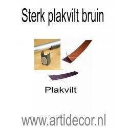 Sterk plakvilt bruin 1 meter