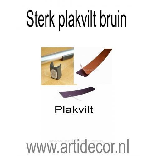Sterk plakvilt bruin 1 meter