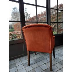 6 fluwelen eetkamerstoelen