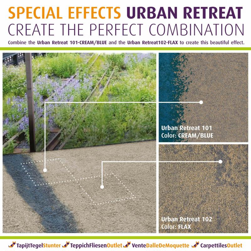 AANBIEDING! Urban Retreat Flax Grass *Interface Tapijttegels