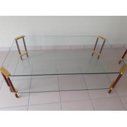 3 glazen salontafels