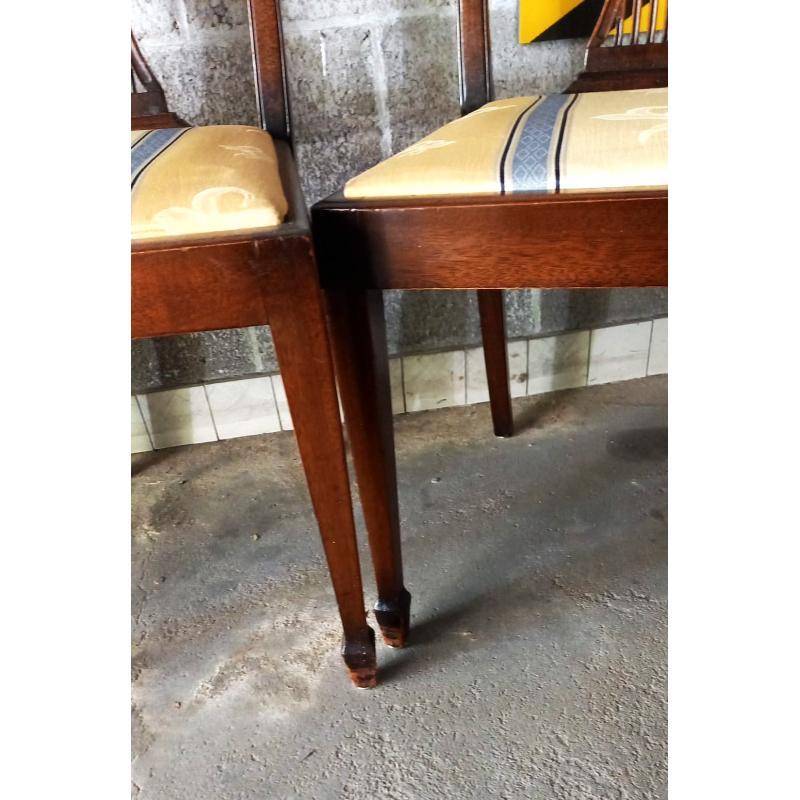 6 antieke Hepplewhite style eetkamerstoelen   in zeer goede staat