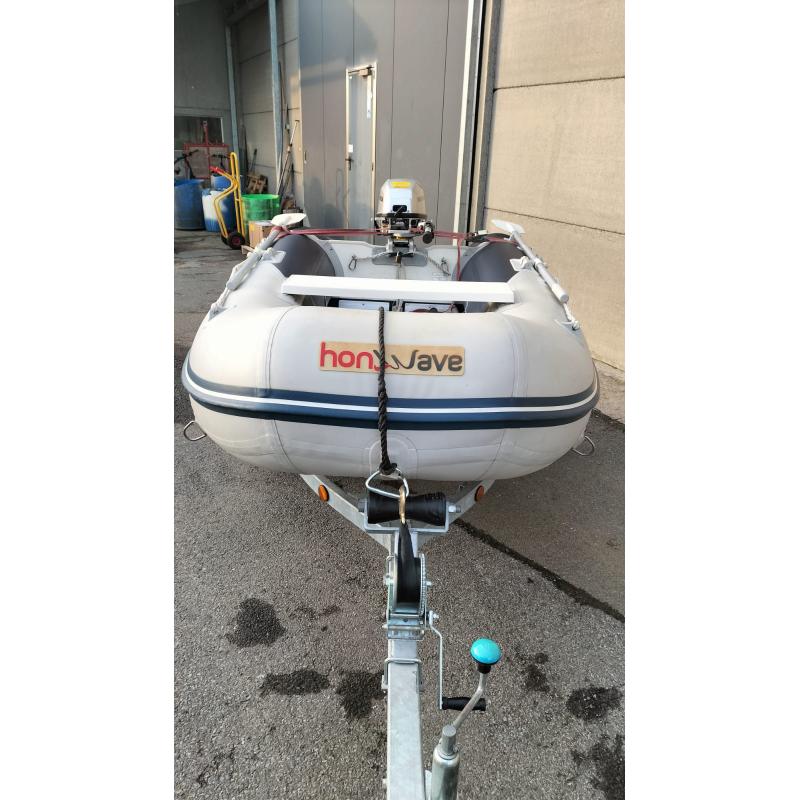 Honda Honwave met trailer
