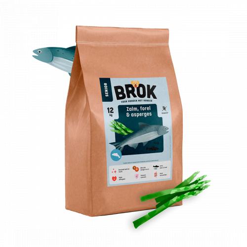 Graanvrij hondenvoer van BROK - Zalm, Forel & Asperges