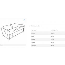 2 x 3-zitsbank met voetbank