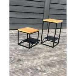 bijzettafel * kamertafels * plantentafel * industriel