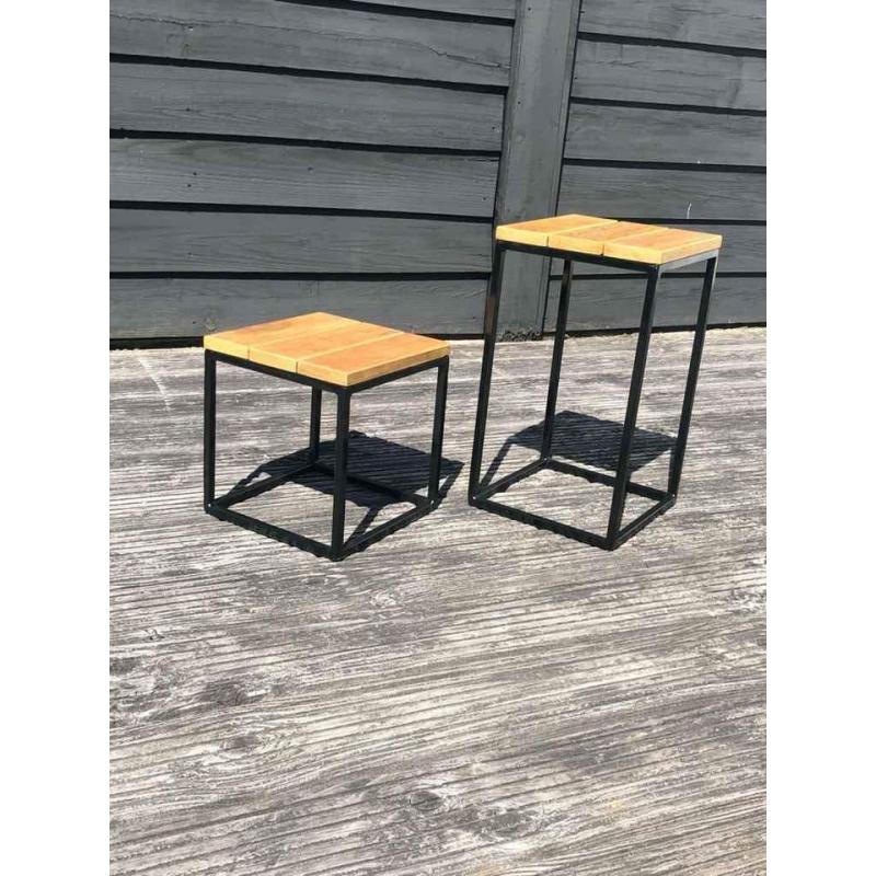 bijzettafel * kamertafels * plantentafel * industriel