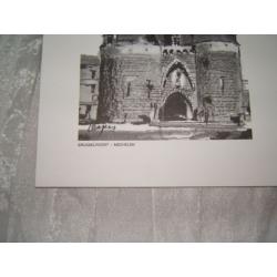 Tekening van Brussel poort in Mechelen