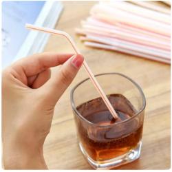 Plastic Buigrietjes - Plastic DrinkRietjes - Buigriet - Cocktailrietjes -200mm -5 mm - 100 stuks