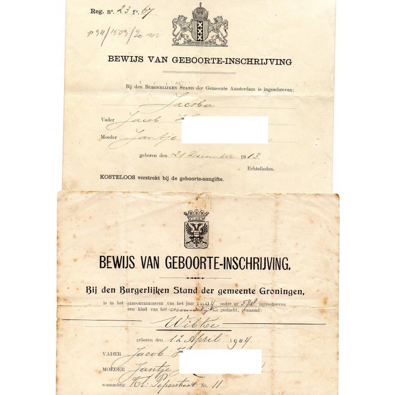 aktes en oude foto's