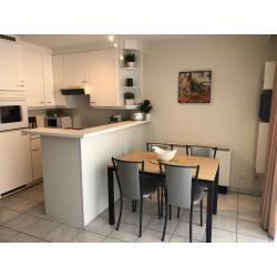 Nieuwpoort vakantie nieuw ingericht appartement met garage, dijk op 90m