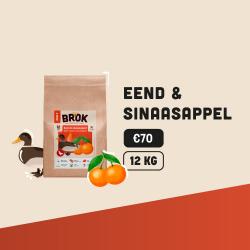 Graanvrije hondenvoer van BROK - Eend & Sinaasappel - 12kg