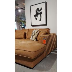 Hoekbank Elena in het Leder incl.  2x sierkussens leder Ca.110x326x175cm  €2799,-
