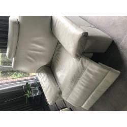 Lederen salon met relaxen