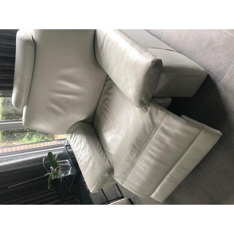 Lederen salon met relaxen
