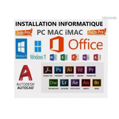 Déstockage massif de logiciels informatiques, Tarif Unique : 20 Euros