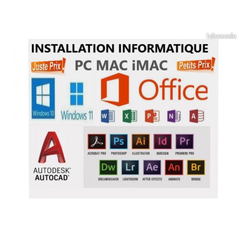 Déstockage massif de logiciels informatiques, Tarif Unique : 20 Euros