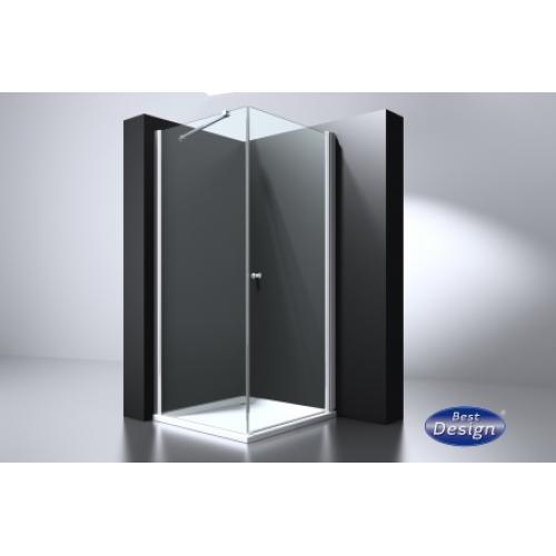 Douchecabine 100x100x200 cm swingdeur dubbelzijdig easyclean