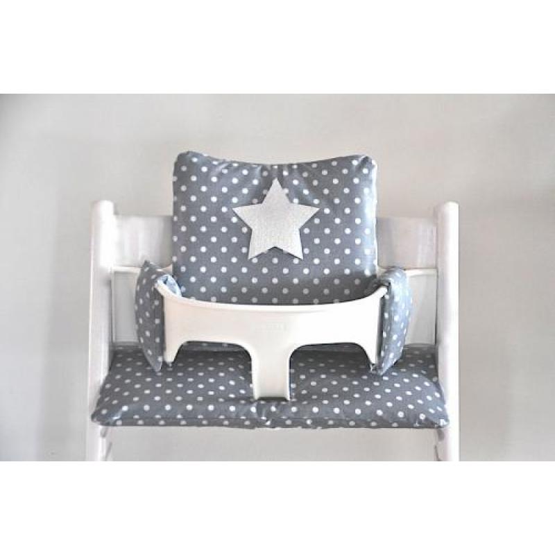 Stokke stoelverkleiner kussen voor tripp trapp kinderstoel Grey Star
