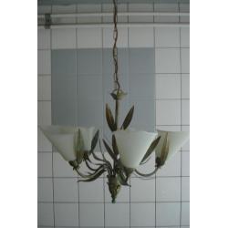 Mooie koperen brocante Franse lamp 