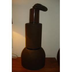 IndustriÃ«le metalen bruine hanglamp jaren 60 duitsland