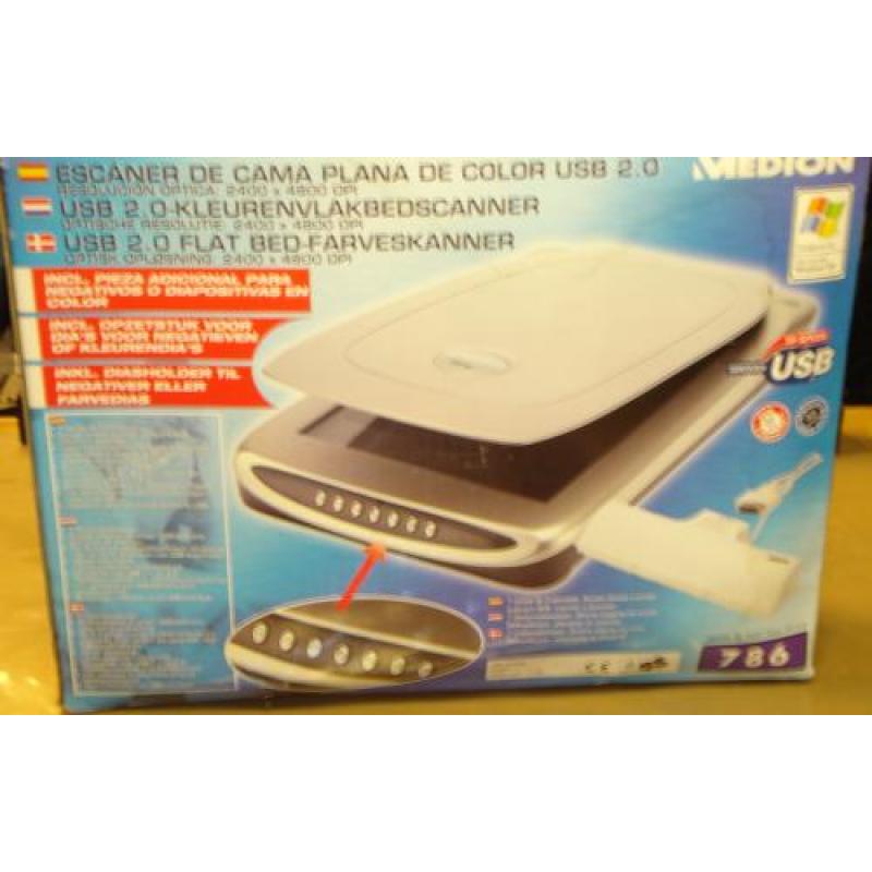 Medion usb 2.0 KLEURENVLAKBEDSCANNER 